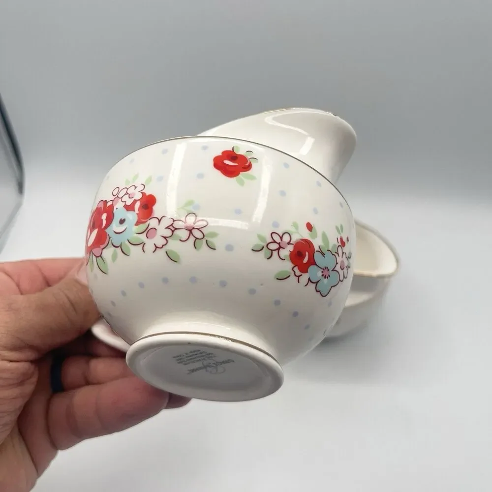 Grace Teaware Vintage Floral Creamers (2)